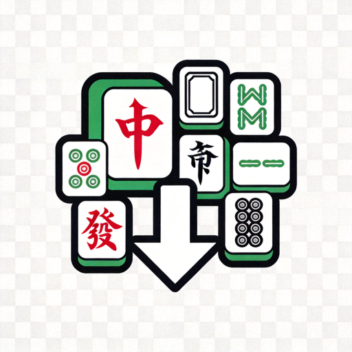 麻将游戏下载官方网站Logo - 翡翠绿与金色麻将主题图标